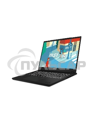 Ноутбук Modern 14H черный 9S7-14L112-088 Core i5-13420H 14” 16:10 FHD+ (1920x1200),60Hz IPS DDR4 16Gb*1 Iris Xe Graphics 512Gb SSD 3cell (53.8Whr) 1.6kg Single backlight (White) DOS,1y KB Eng/Rus