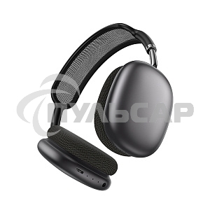 Наушники накладные Hoco W65 PLUS т.серый беспроводные bluetooth оголовье (50397)