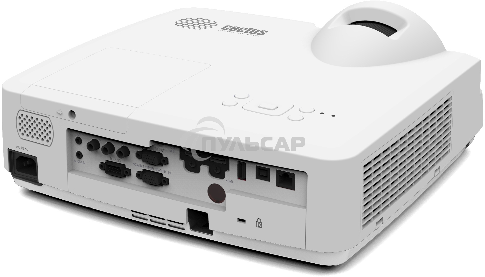 Проектор Cactus Bright CS-V1.WT 3LCD 4000Lm ANSI (1024x768) 30000:1 ресурс лампы:10000часов 1xUSB typeA 1xUSB typeB 2xHDMI 4кг