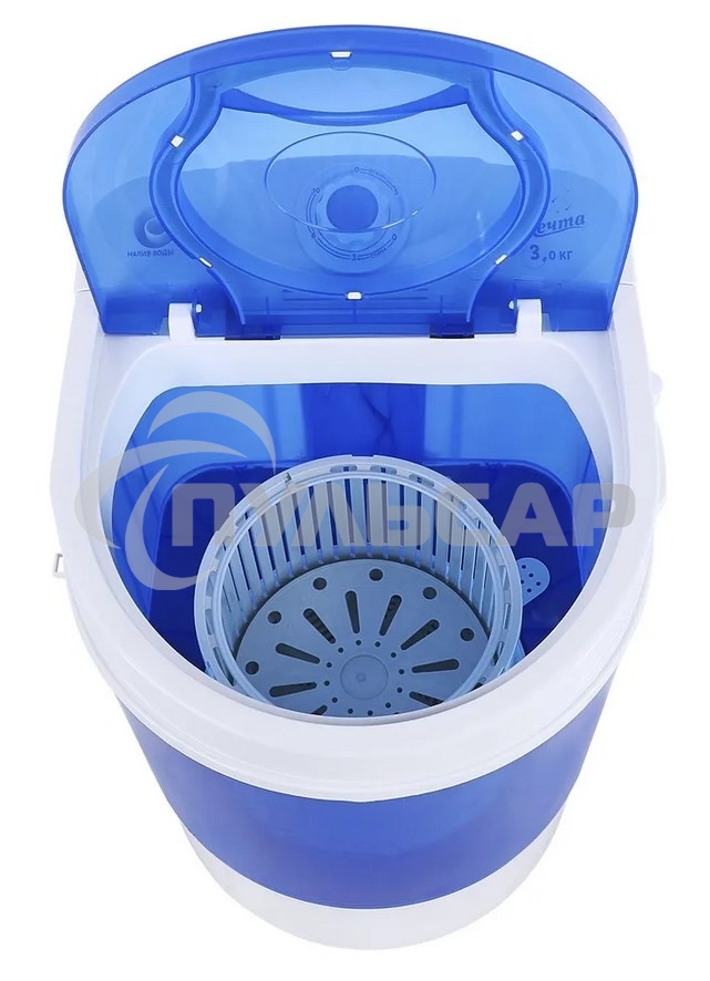 Стиральная машина Мечта WMS S303UT01 бело-синяя, загрузка вертикальная 3кг, 300 об/мин., класс: A+