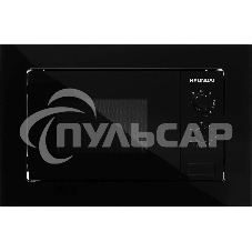 Микроволновая печь встраиваемая Hyundai HBW 2030 BG черный, 20 л, 800 Вт, переключатели - поворотный механизм