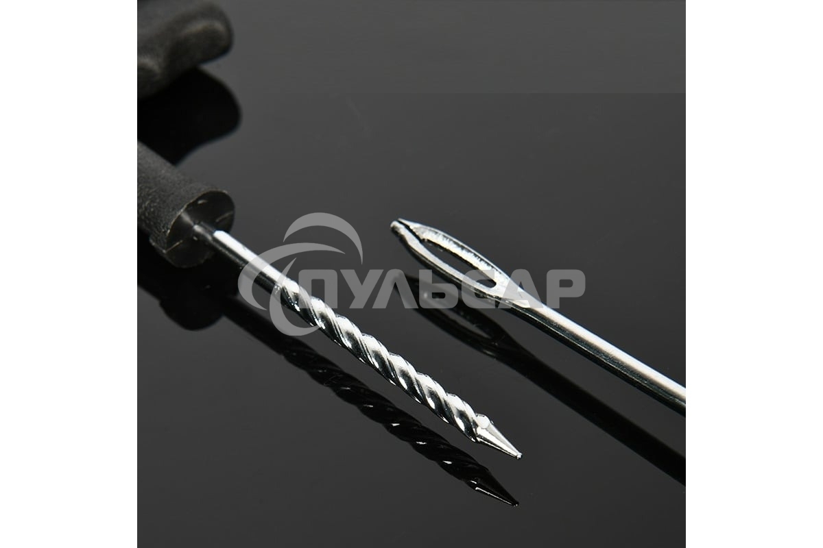 Ремкомплект для бескамерных шин Deli DL120001 (шило, рашпиль, 5 резиновых жгутов)