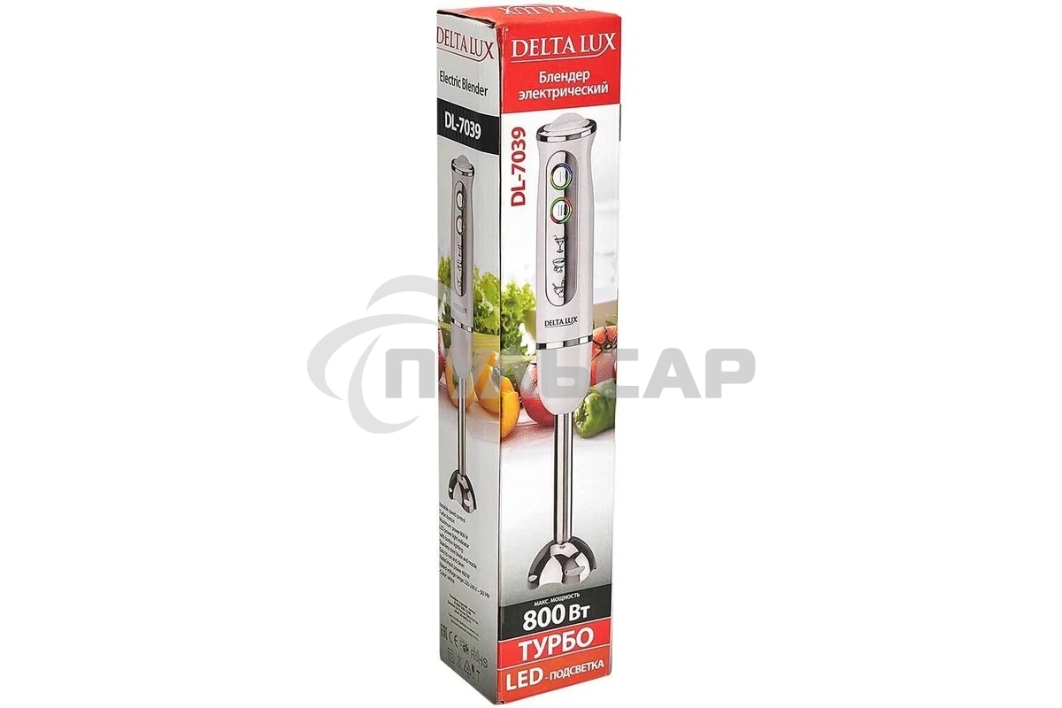 Блендер погружной DELTA LUX DL-7039 белый