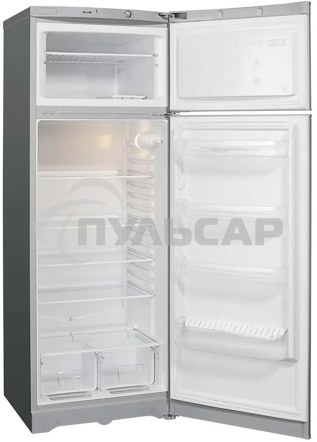 Холодильник Indesit TIA 16 S серебристый двухкамерный 245/51л морозилка сверху