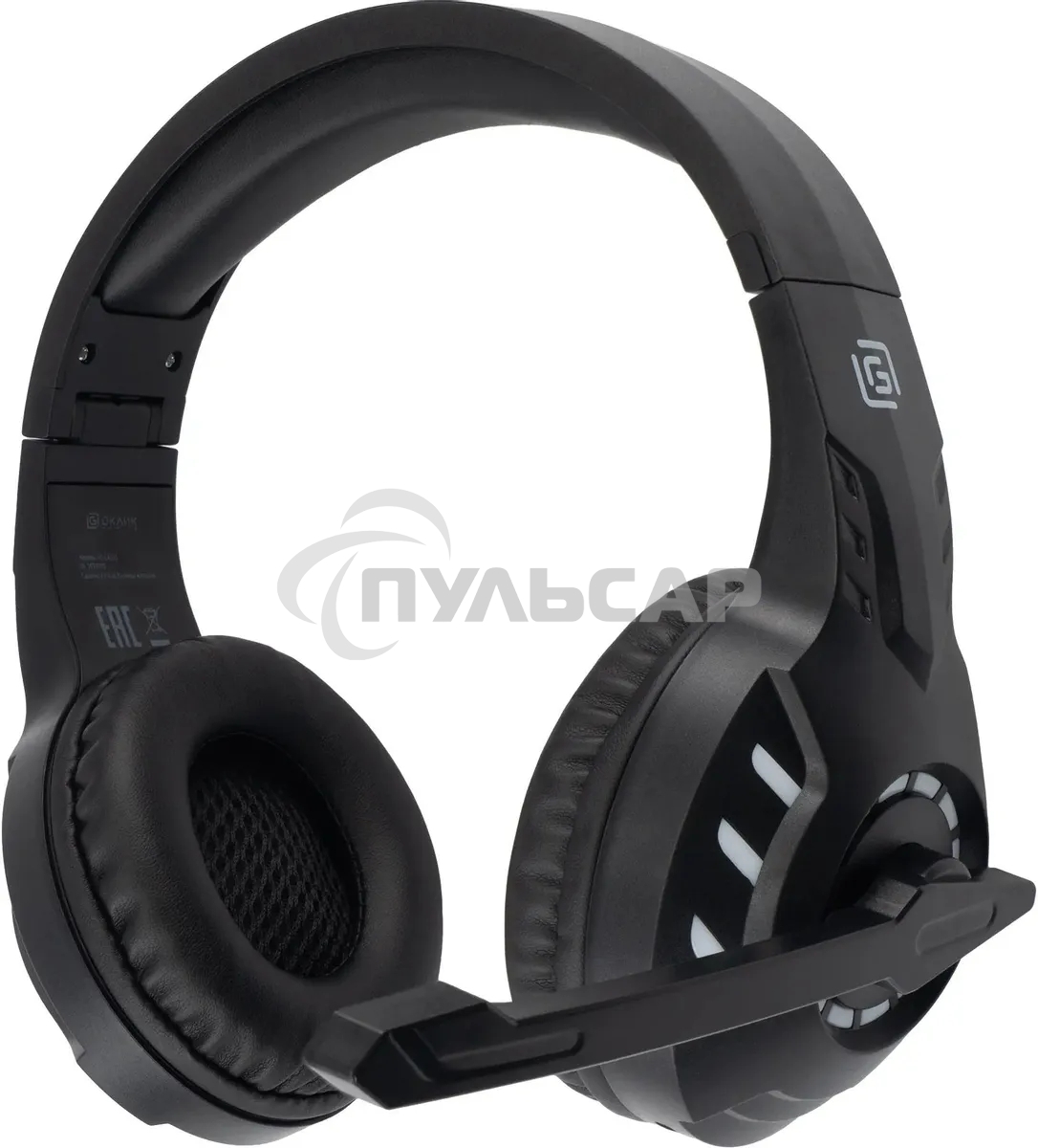 Наушники с микрофоном Оклик HS-L420G черный накладные BT оголовье (1939799)