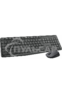 Комплект клавиатура + мышь Logitech MK235 клав:черный мышь:черный USB беспроводная