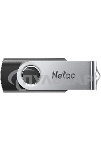 Флешка USB Netac U505, 4 Gb, USB 2.0, черный/серебристый, NT03U505N-004G-20BK