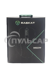 Мышь беспроводная Raskat M020W зеленый/черный, 2400 dpi, радиоканал, Bluetooth, USB, кнопки - 7