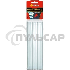 Стержень клеевой для термопистолета прозрачные СИЛА Б0057686 7х200мм (уп.12шт)