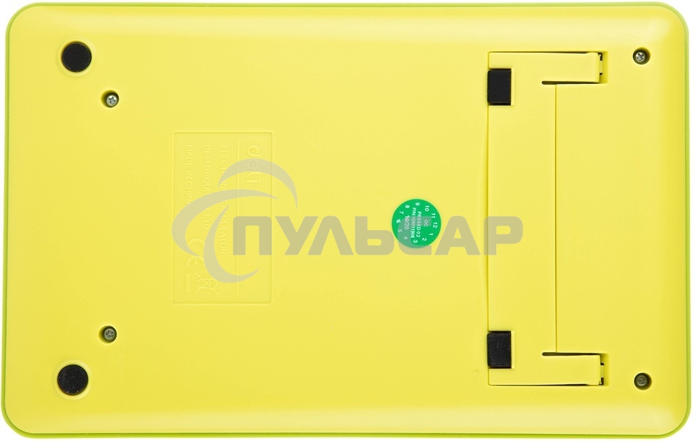 Калькулятор настольный Deli Touch EM01551 желтый 12-разр.