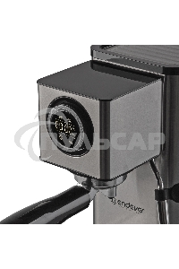 Кофеварка рожковая Endever Costa-1090 стальной, исп. кофе - молотый, 1,2 л, 1400 Вт, 15 бар