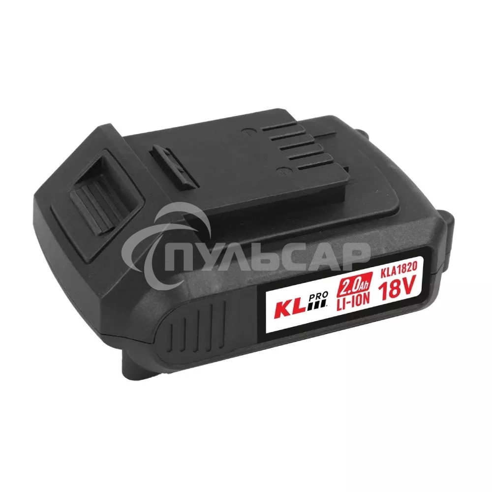 Профессиональный аккумулятор Li-ion 18 В / 2,0 А·ч KLPRO KLA1820 (18 В / 2,0 А·ч) подходит для любого инструмента 18В KLPRO