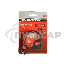 Рулетка Matrix Status 3 fixations, 3 м х 16 мм, двухкомпонентный корпус, 3 фиксации ленты Рулетка Matrix Status 3 fixations, 3 м х 16 мм, двухкомпонентный корпус, 3 фиксации ленты