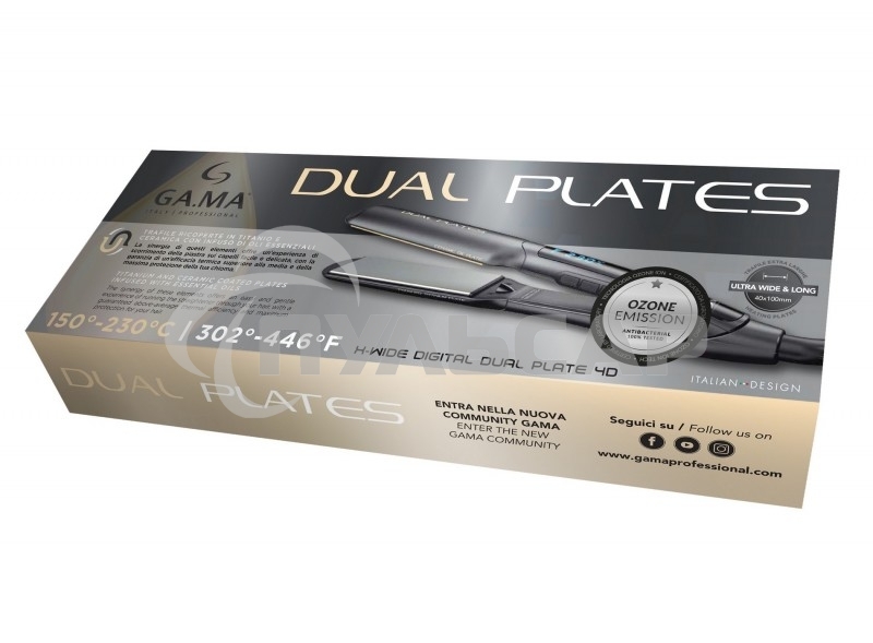 Выпрямитель для волос GA.MA X - WIDE DIGITAL PTC 4D DUAL PLATES (GI3033)