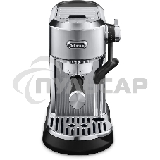 Кофеварка рожковая DeLonghi EC950.M (0132106249) серебристый, исп. кофе - молотый/чалды, 1.6 л, 1450 Вт, 15 бар