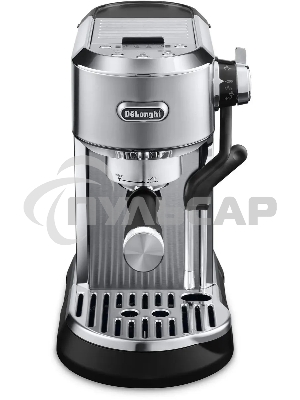 Кофеварка рожковая DeLonghi EC950.M (0132106249) серебристый, исп. кофе - молотый/чалды, 1.6 л, 1450 Вт, 15 бар