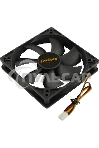 Вентилятор для корпуса ExeGate EX12025S3P черный, 120 мм, 1500 об/мин, 24 дБ, 3 pin