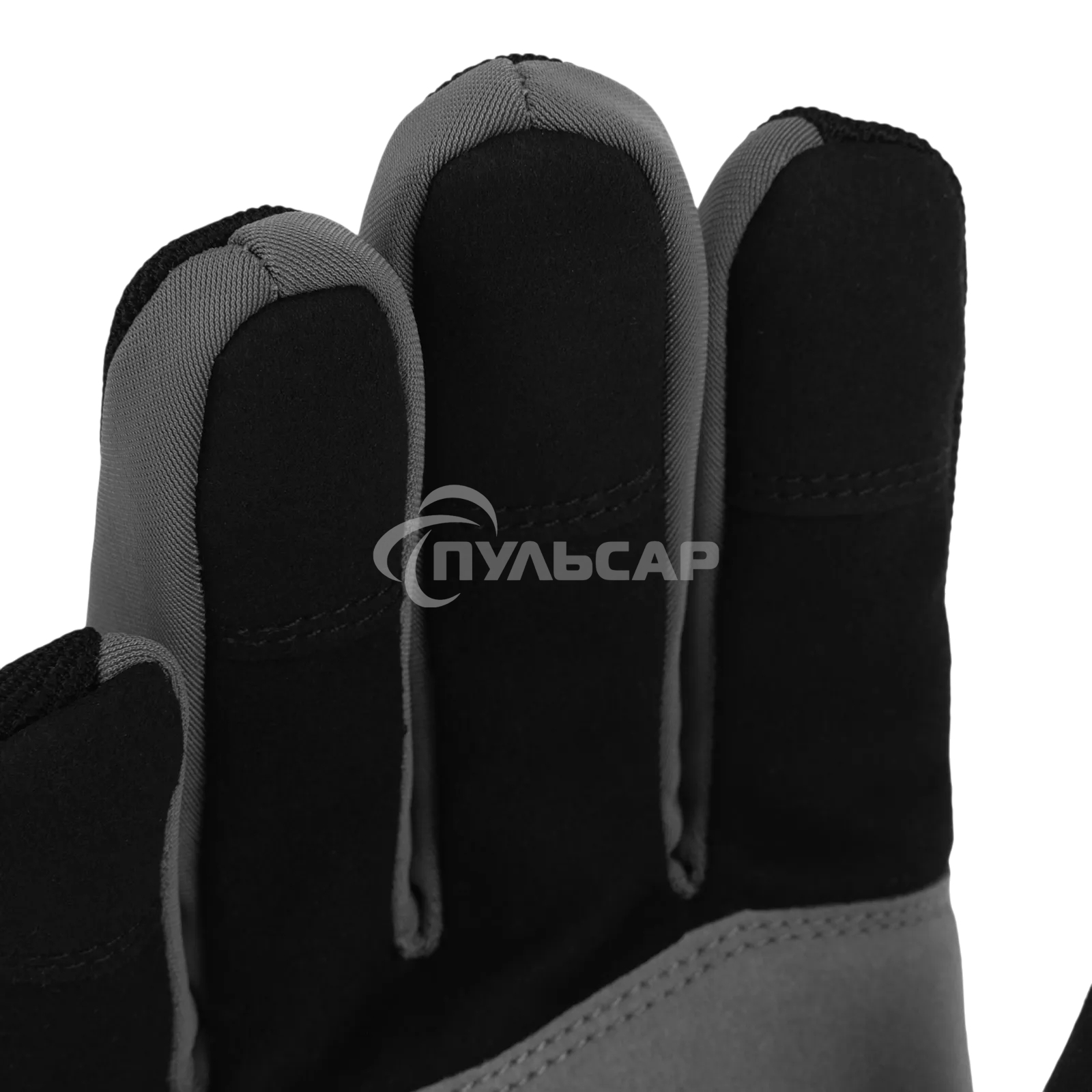 Перчатки универсальные Denzel 68092 двойные, работа с сенсорным экраном, вязаная манжета, размер 8