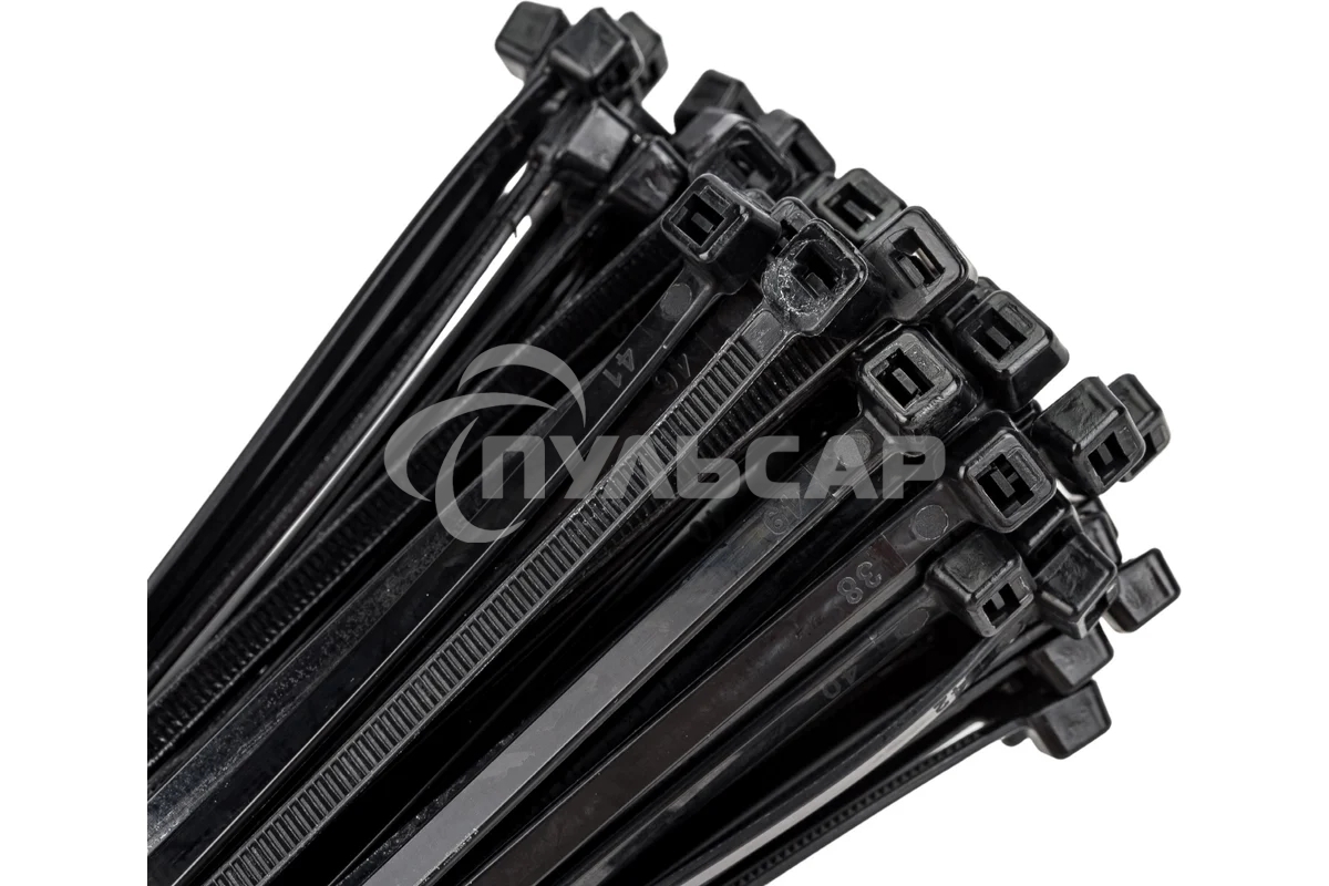 Хомут кабельный 4.8х300 нейл. черный (уп.100шт) ИЭК UHH32-D048-300-100