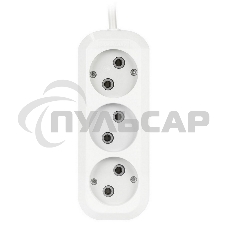 Удлинитель бытовой Smartbuy (SBE-10-3-15-N) 3 гнз х 15 м (10А/2.2кВт, ПВС 2х1.0)