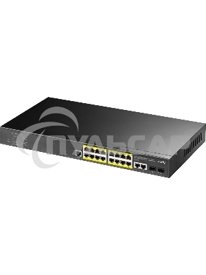 Коммутатор Cudy GS2018PS2-200W (L2) 16x1Gbит/с 2SFP 16PoE+ 200W управляемый