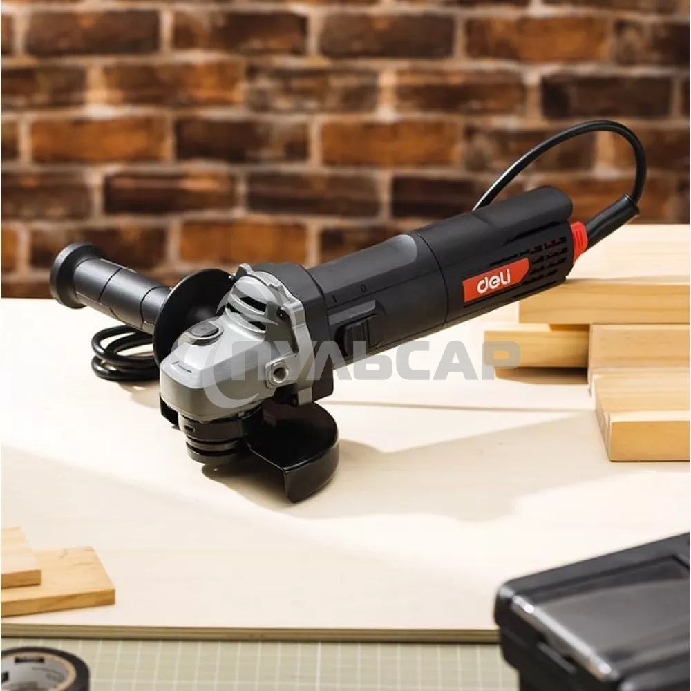 Углошлифовальная машина сетевая Deli DE-JM125-2E (790Вт, 125мм, 12000об/мин, картон)