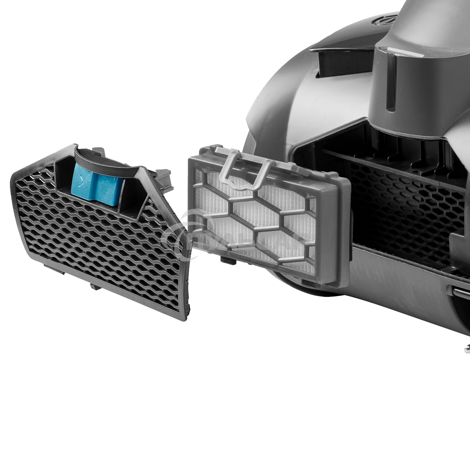 Пылесос Galaxy Line GL 6224 серый/голубой, 300/2400 Вт, уборка сухая, пылесборник контейнер, 2 л