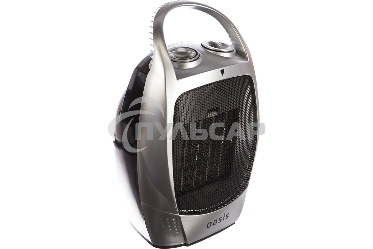 Тепловентилятор Oasis КS-15R 750/1500 Вт., до 15 кв.м., керамический нагревательный элемент, режим холодного обдува, белый