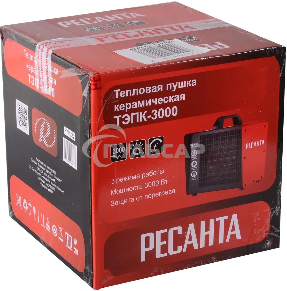 Тепловая электрическая пушка Ресанта ТЭПК-3000 67/1/22