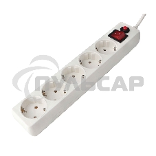 Сетевой фильтр Гарнизон EHLW-2 5р 10А 3м белый