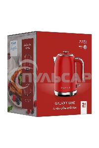 Чайник электрический Galaxy Line GL 0349 1.7л. 2200Вт красный корпус: нерж.сталь (ГЛ0349Л)