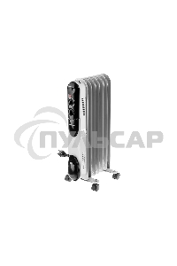 Обогреватель масляный Neoclima NC 9307 белый/черный, 1500 Вт, 15 м2, термостат 28742