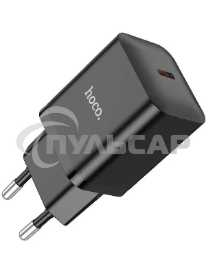 Сетевое зарядное устройство Hoco N27 Black 20W 3A+2.22A+1.67A (PD+QC+AFC) USB-C универсальное черный