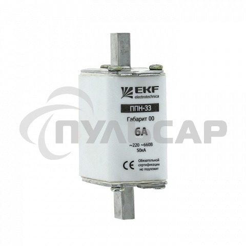 Вставка плавкая ППН-33 32А габарит 00 EKF fus-33/160/32