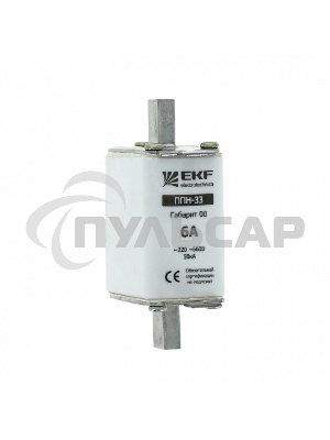 Вставка плавкая ППН-33 32А габарит 00 EKF fus-33/160/32
