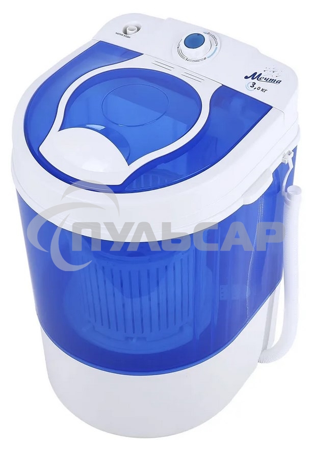 Стиральная машина Мечта WMS S303UT01 бело-синяя, загрузка вертикальная 3кг, 300 об/мин., класс: A+