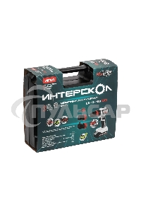 Бесщеточная аккумуляторная дрель-шуруповерт ИНТЕРСКОЛ КОМБИ ДА-13/18В 50 ( 2 АКБ 2 А·ч и ЗУ, кейс )