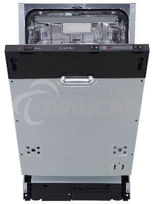 Встраиваемая посудомоечная машина Zigmund & Shtain DW 302.4, черный, 44.8 см, 10 компл., 44 дБ, класс A+++