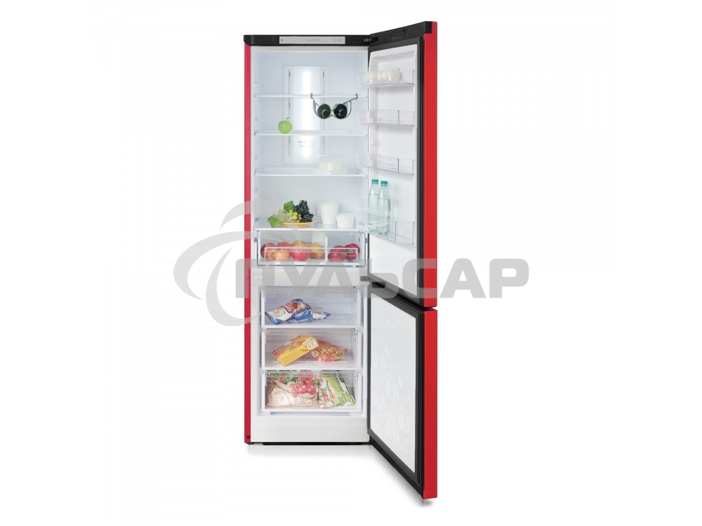 Холодильник Бирюса Б-H960NF красный двухкамерный 240/100л морозилка снизу, No Frost