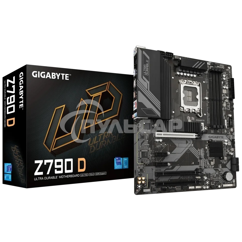 Материнская плата GIGABYTE Z790 D, LGA 1700, Intel Z790, 4xDDR5, 4xSATA, 3xM.2, 1xPCI-E 3.0 x1, 1xPCI-E 4.0 x4, 1xPCI-E 5.0 x16, 1xHDMI, 1xDP, 1x 2.5Gb LAN, 4xUSB-A 2.0, 4xUSB-A 3.2 Gen 1, 1xUSB 3.2 Gen 2, 7.1, ATX