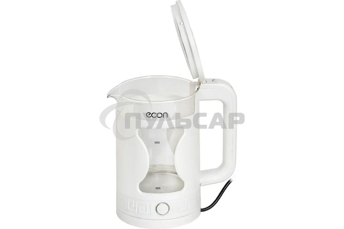 Чайник электрический ECON ECO-1505KE, мощность 1500 ватт, объем 1,5 литра, неоновая точечная подсветка