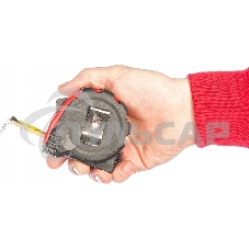 Рулетка Matrix status magnet 3 fixations 5мх25мм обрезиненный корпус зацеп с магнитом