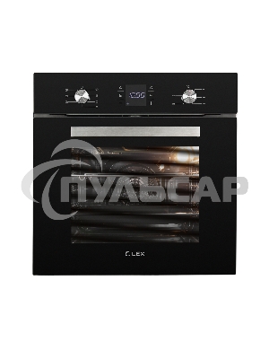 Духовой шкаф электрический встраиваемый LEX EDM 071 BL черный