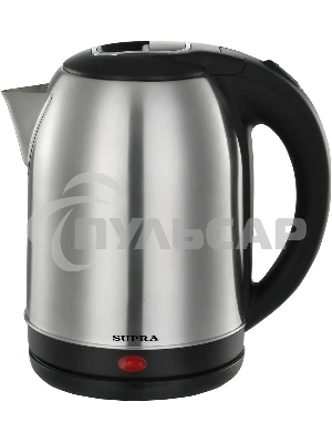 Чайник электрический SUPRA KES-1823 1.8л. 1500Вт серебристый/черный (корпус: нержавеющая сталь)