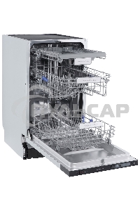 Встраиваемая посудомоечная машина Zigmund & Shtain DW 302.4, черный, 44.8 см, 10 компл., 44 дБ, класс A+++