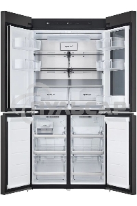 Холодильник LG GR-X24FQEKM бежевый трехкамерный 382/145л морозилка снизу, No Frost, Side by Side