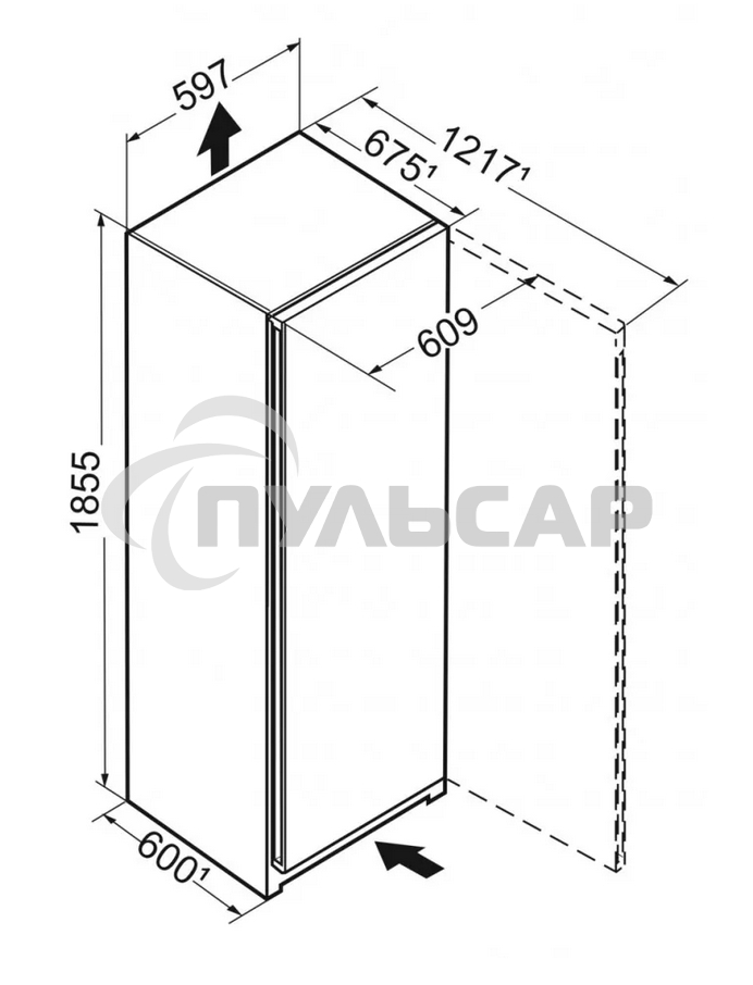 Холодильник Liebherr SRBDD 5220-22 001 черный однокамерный 398л