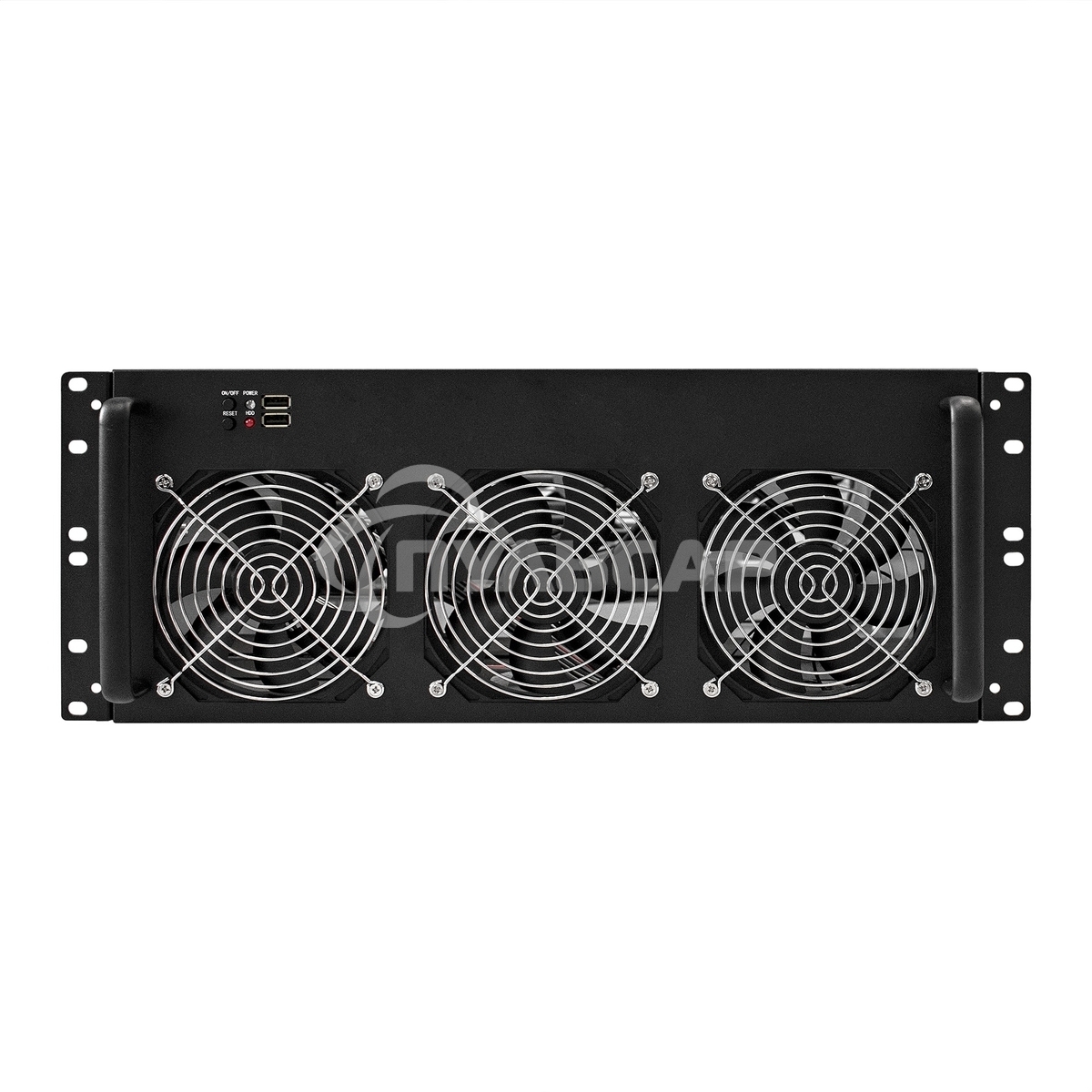 Корпус для майнинга ExeGate EX288960RUS Pro 8-650 <без БП, 2*USB, 6*fan 120мм, места под: 8 видеокарт, 1 БП>