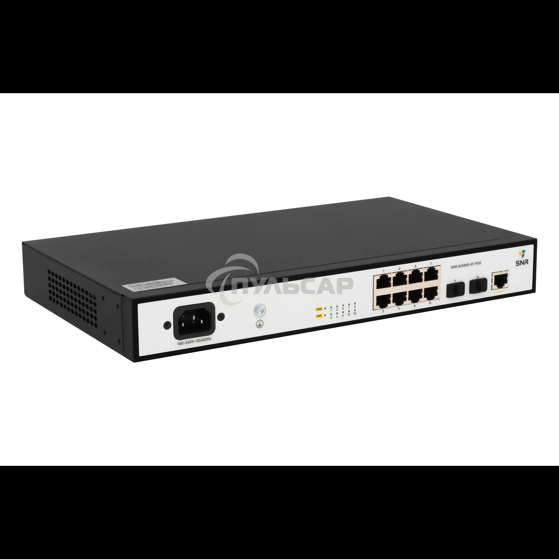 Коммутатор SNR SNR-S2985G-8T-POE, 1Gbит/с, количество портов 8 шт, (L2)