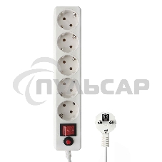 Сетевой фильтр Гарнизон EHLW-3 5р 10А 5м белый